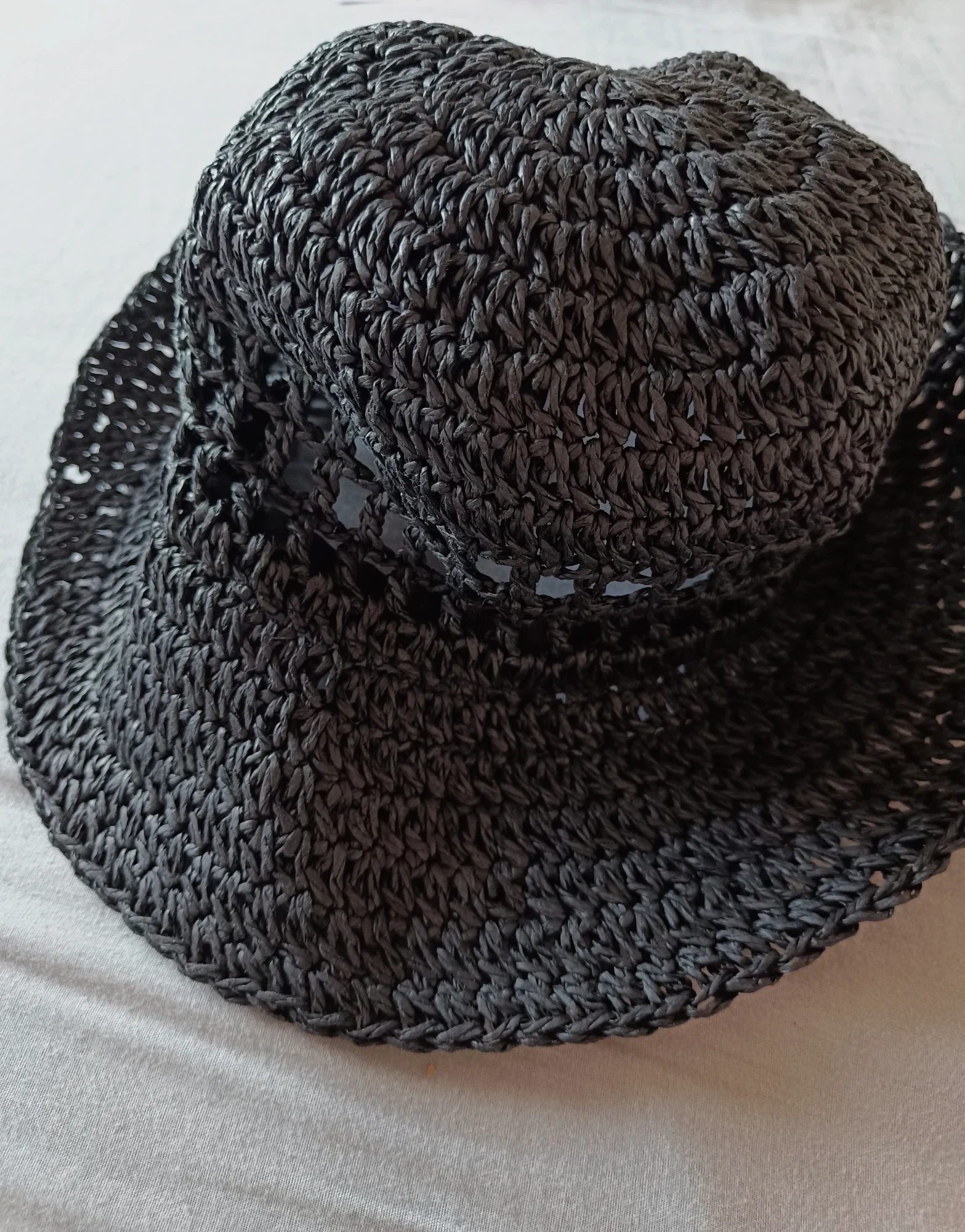 Sombrero de paja negro Sézane