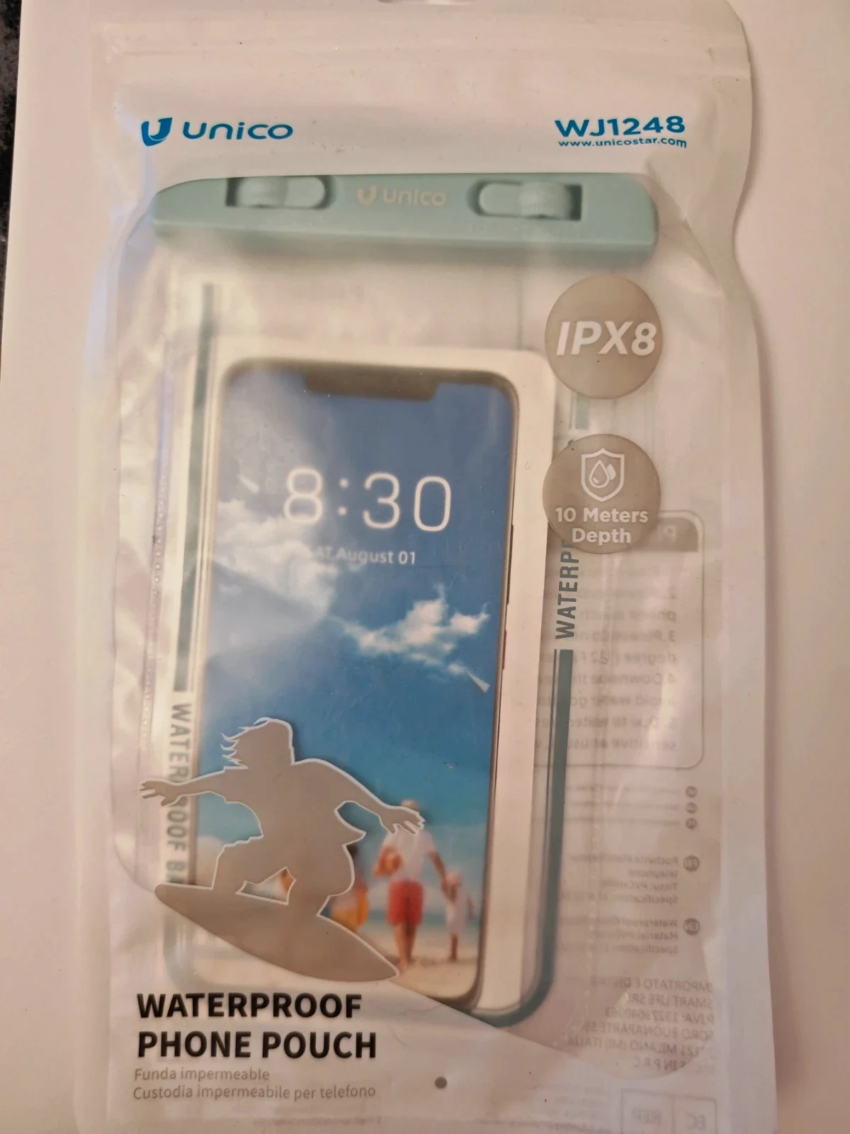 Pochette étanche universelle pour smartphone IPX8 – Neuve – Unico