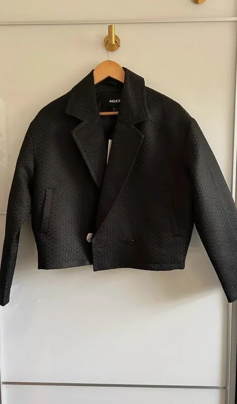 Blazer MEXX XS noir oversize court texturé neuf avec étiquette – Mexx – taille XS / 34 / 6 5