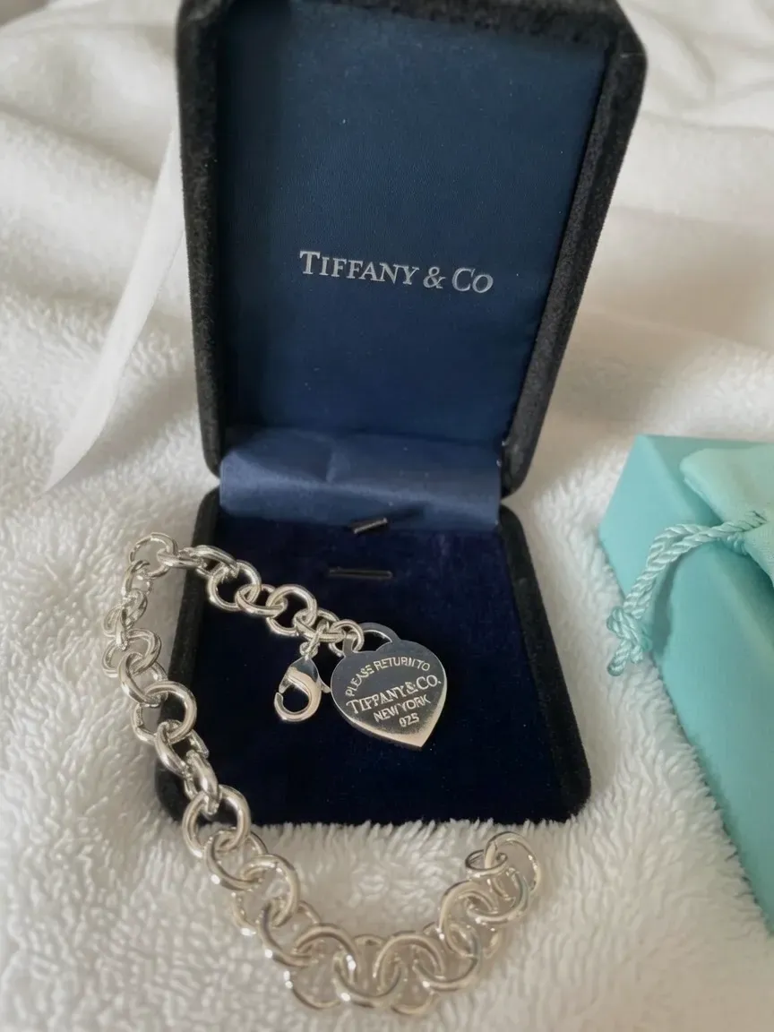 Bracelet Tiffany & Co cœur argenté – Tiffany & Co – argenté – taille Taille unique 2