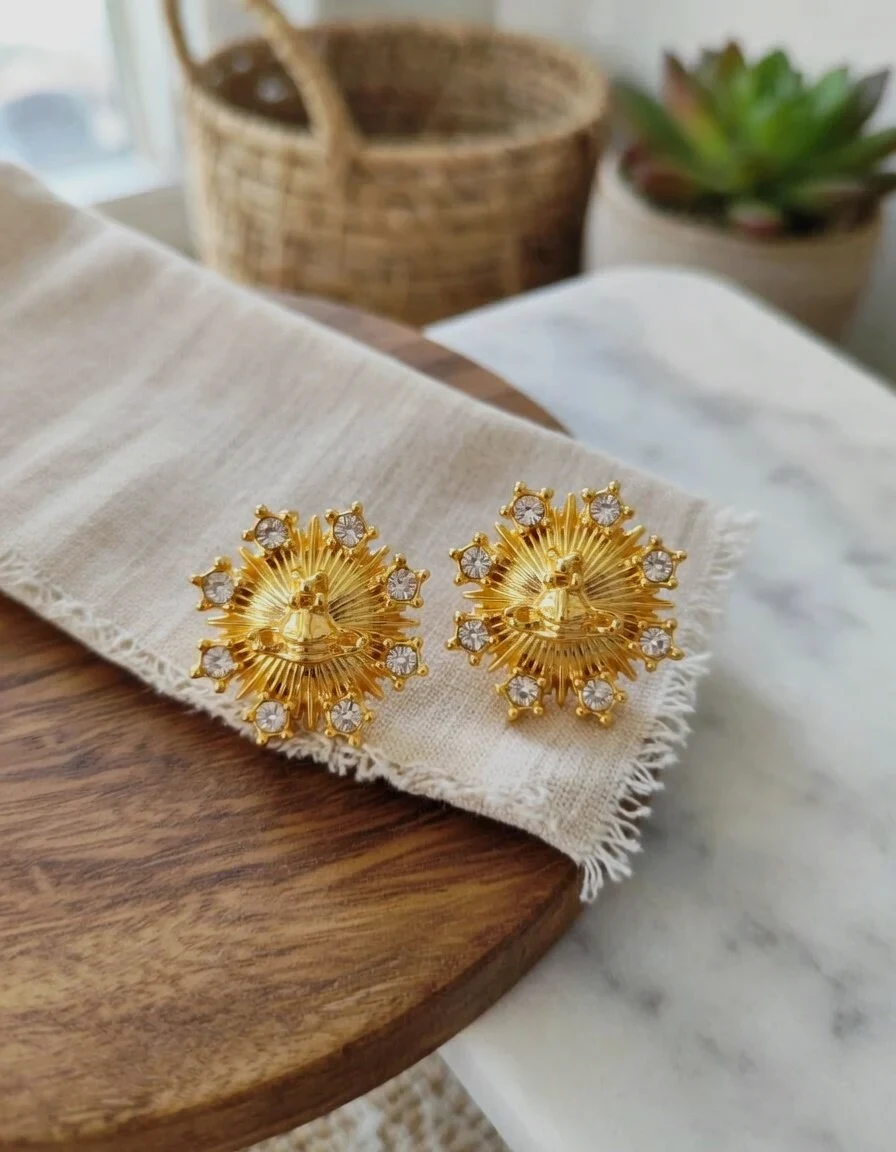 Boucles d'oreilles Vivienne Westwood Soleil Dorées – Vivienne Westwood – taille Taille unique