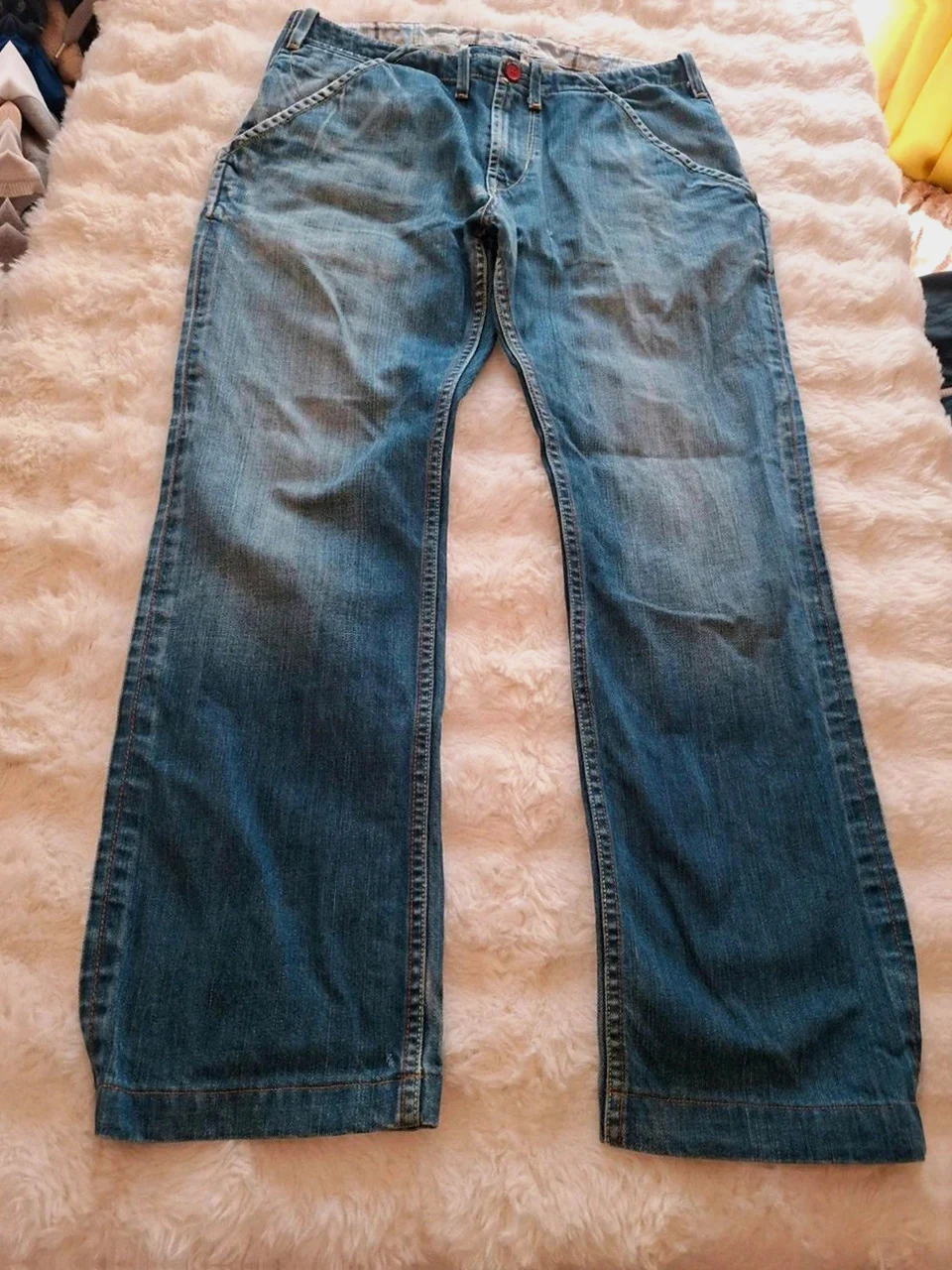 Jean Droit Levi's Vintage Bleu Délavé W34 L32 (L / 44)