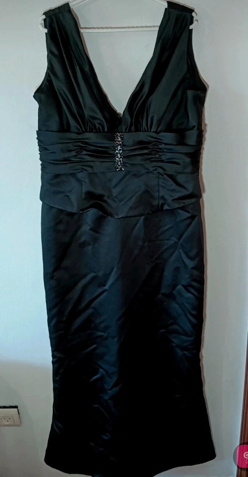 Vestido largo de fiesta negro con pedrería – Fashion New York Paris – Fashion New York – taille M / 38 / 10