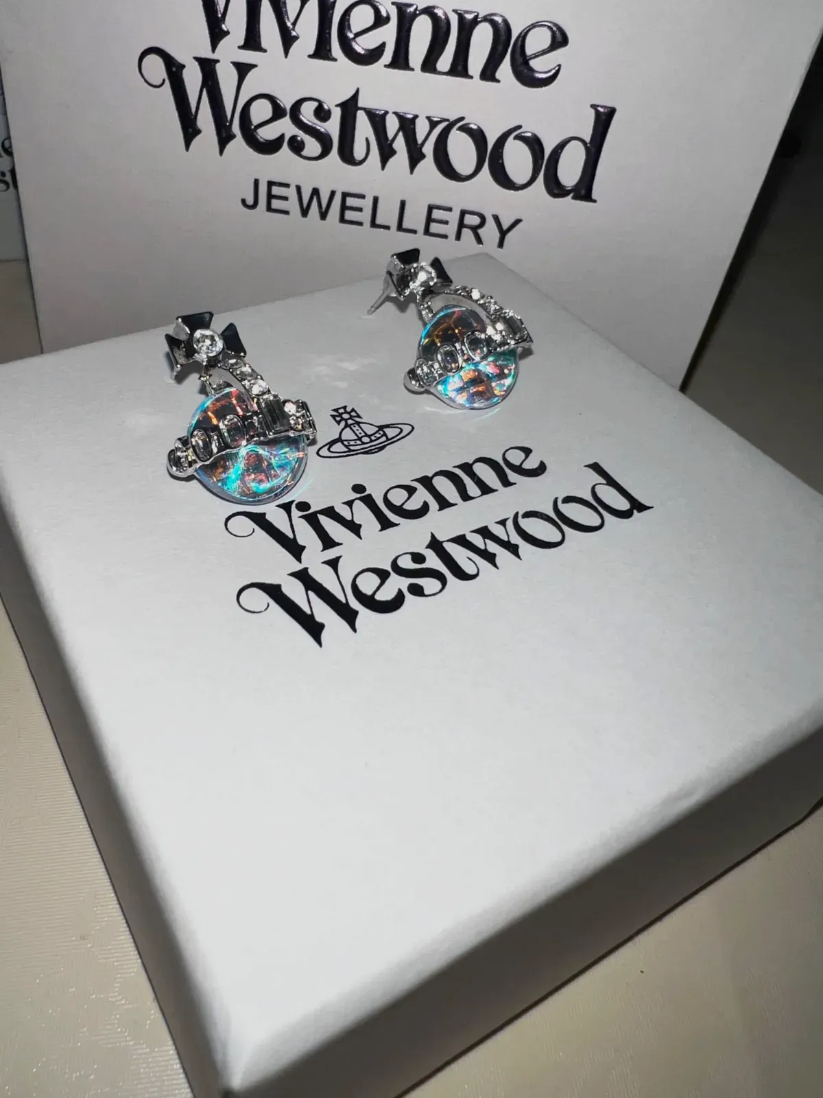 Boucles d'oreilles Vivienne Westwood Orb strass – Vivienne Westwood – taille Taille unique 4