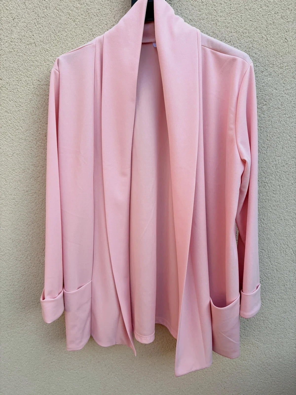 🌸Veste blazer souple rose poudré 36/44
