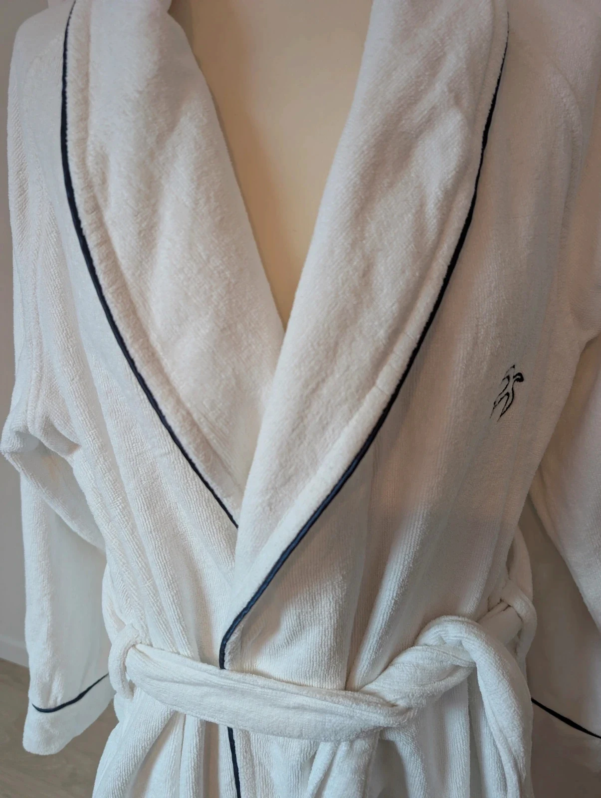 Peignoir blanc 100% coton / Taille L / Nina Ricci
