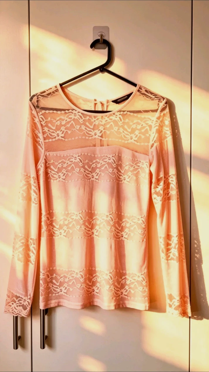 Dorothy Perkins Pink Lace Blouse | Size 12