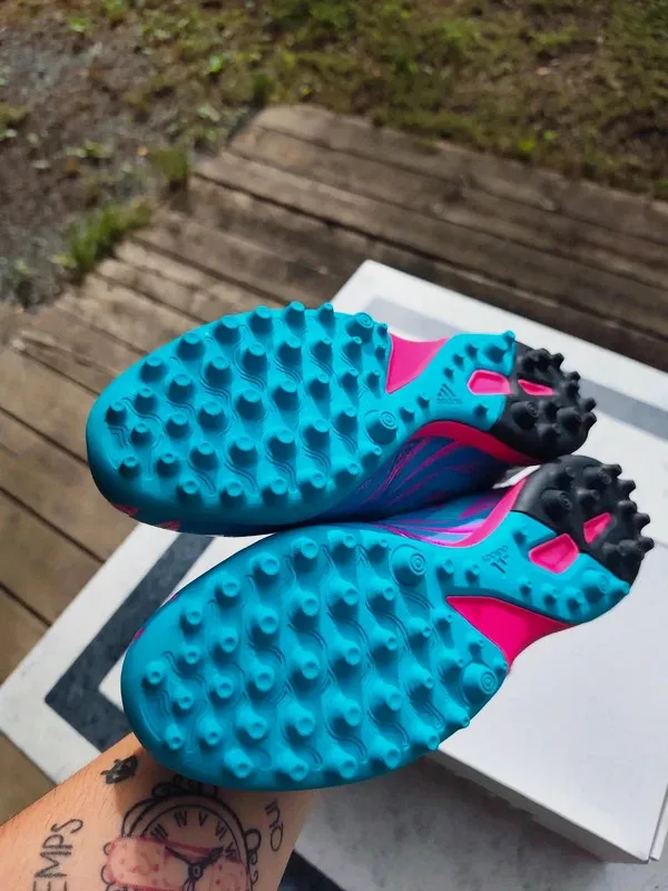 Chaussures terrain synthétique Adidas Glitch Bleu Rose – adidas – bleu, rose – taille 40 2