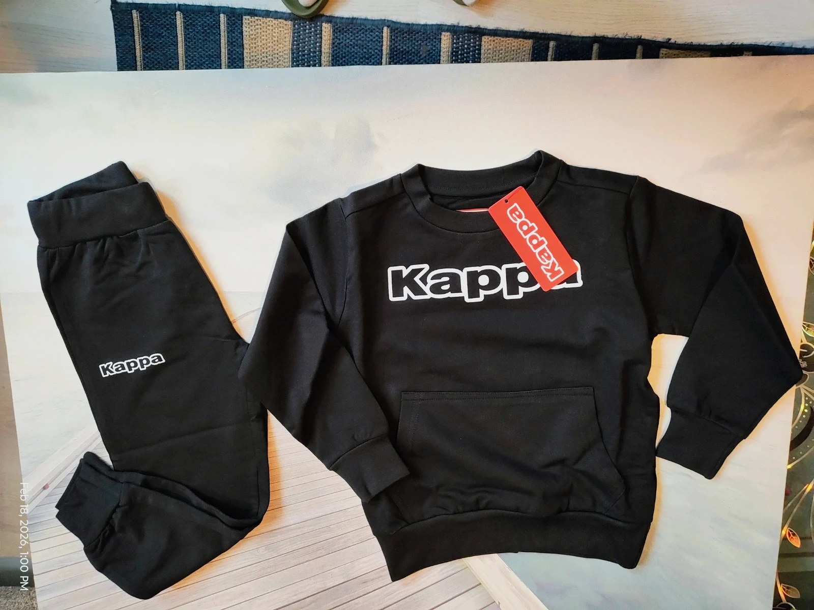 Sweat et pantalon blanc et noir 3 Ans