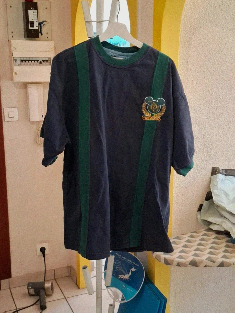 T-shirt Disney University Vintage / Disney Fashions - Vert et Bleu Marine - Taille XXL