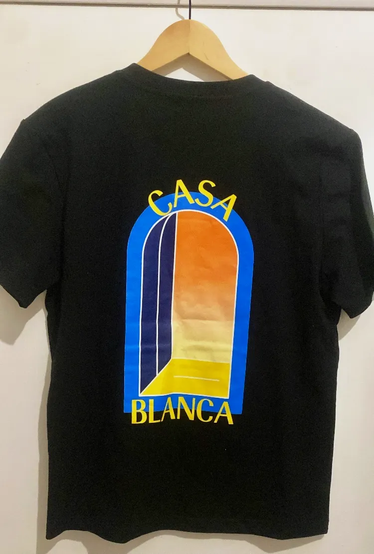 T-shirt Casablanca L'Arche Noir Orange Neuf Taille MAuthentique – Casablanca – noir – taille M 2