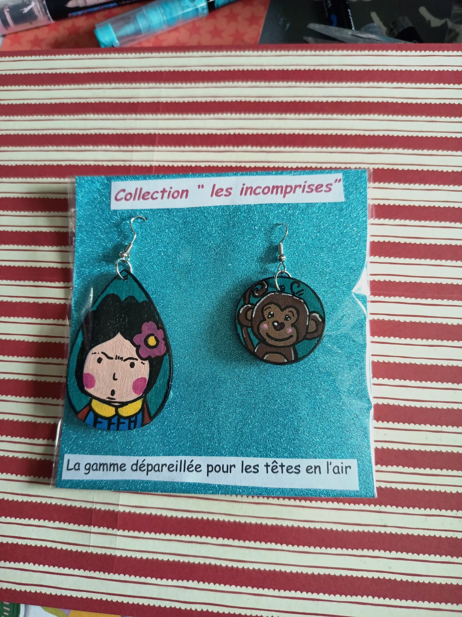 Boucle d'oreille collection les incomprises 