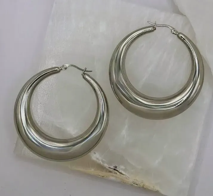 Créoles argentées massives lot 3 paires – Sézane – argenté – taille M 2