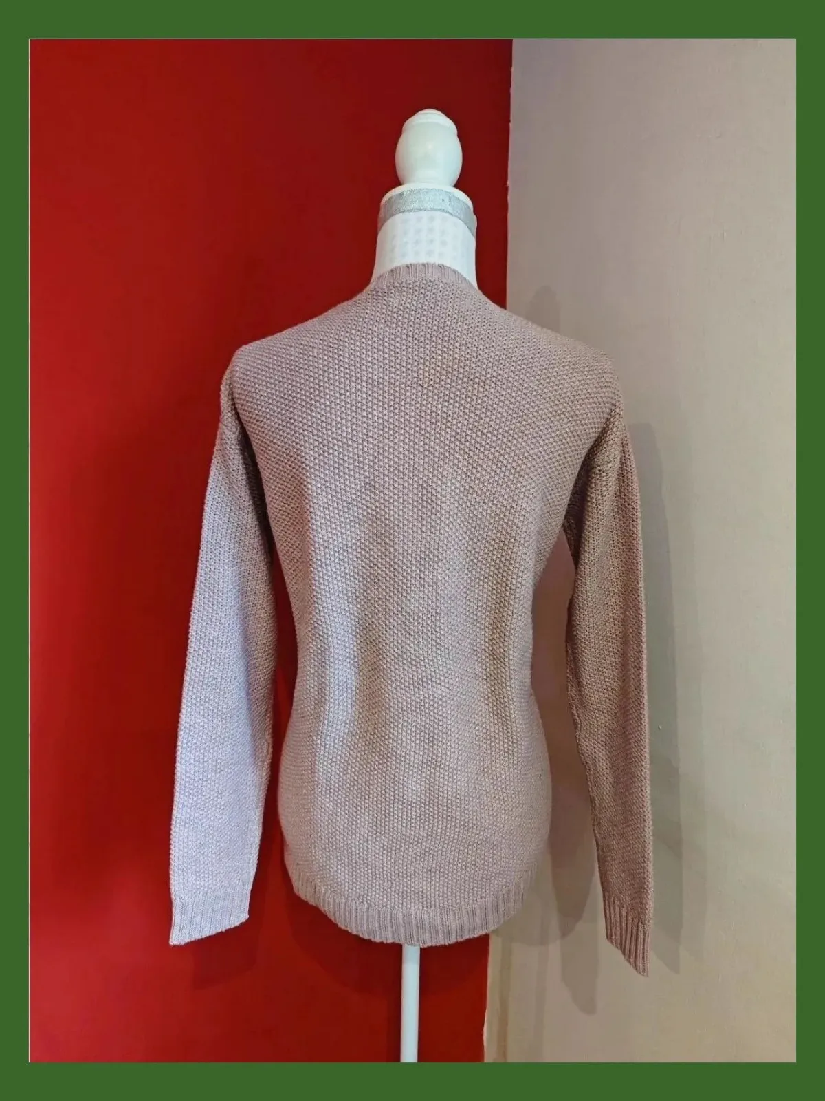 🌺 Jersey rosa con punto de ochos en el frente – Sfera Basic – taille XL / 42 / 14 5