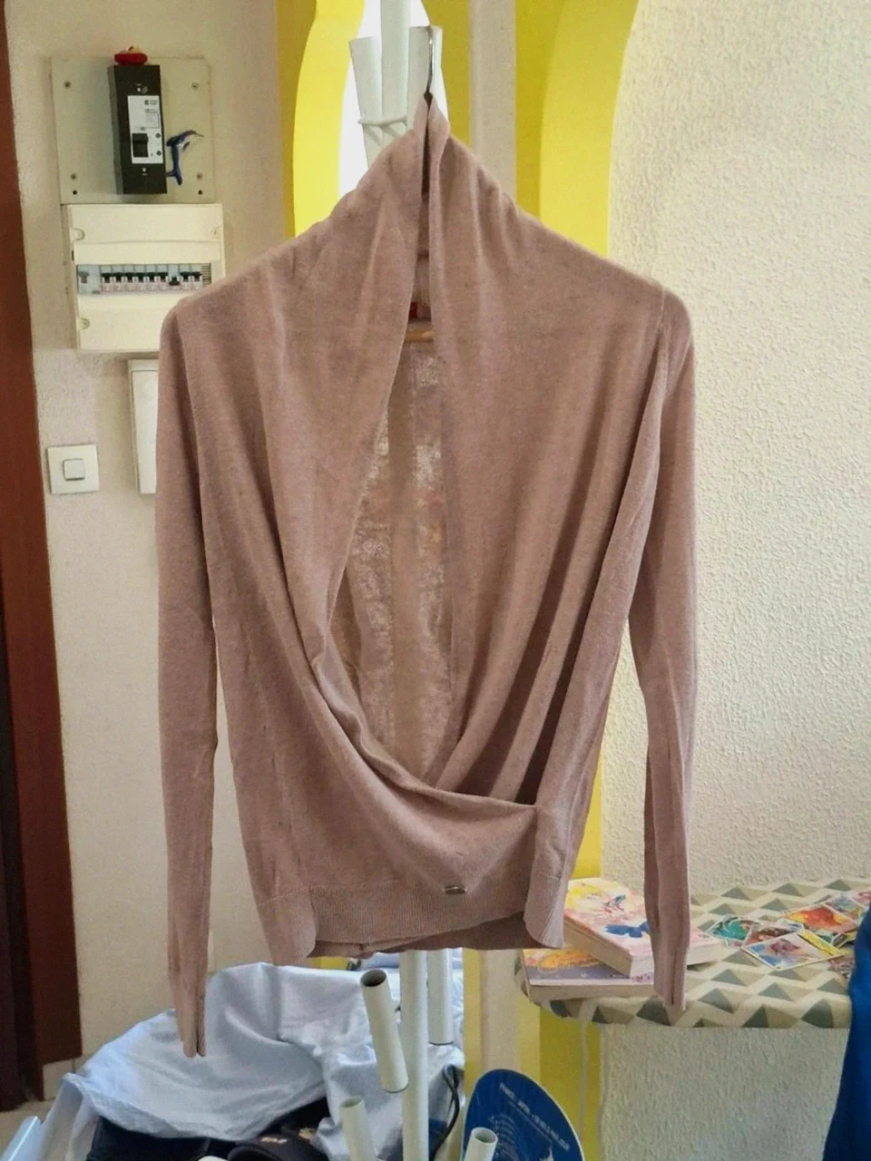 Cache-Cœur Pull-over DDP Poudré Rose T.M (53% Coton)
