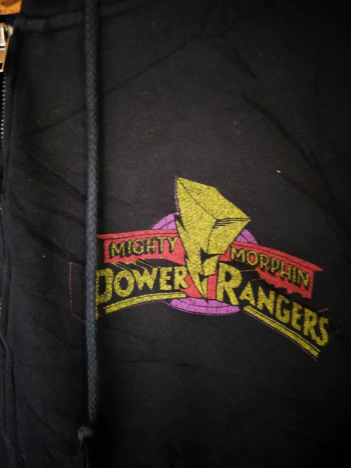 Sweat à capuche Mighty Morphin Power Rangers – Power Rangers – noir – taille M 4