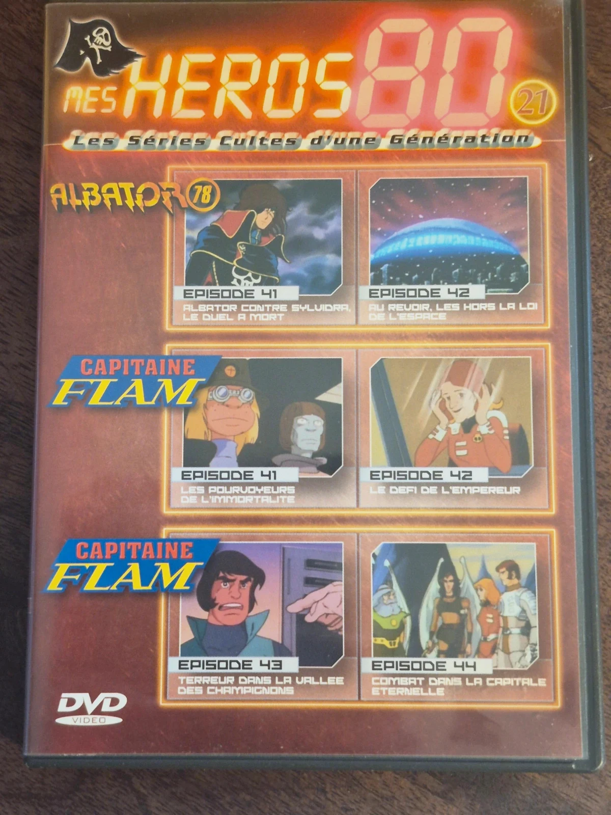 DVD Mes Héros 80 Volume 21 - Albator 78 & Capitaine Flam
