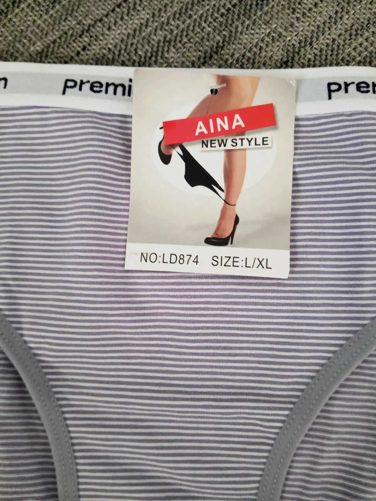 Bragas de algodón talla L/XL – Aina – gris – taille Taille unique 3