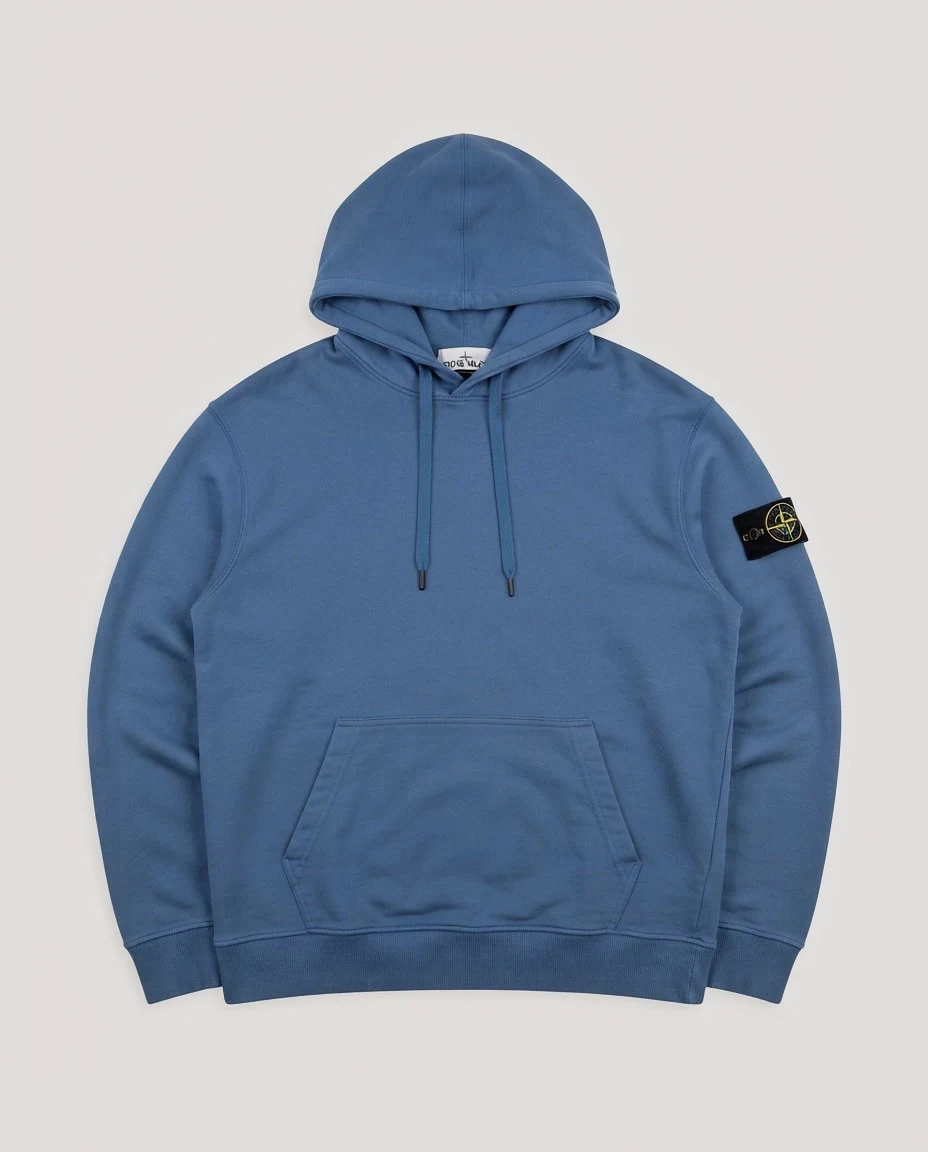 Stone Island sweat à capuche bleu roi taille XL
