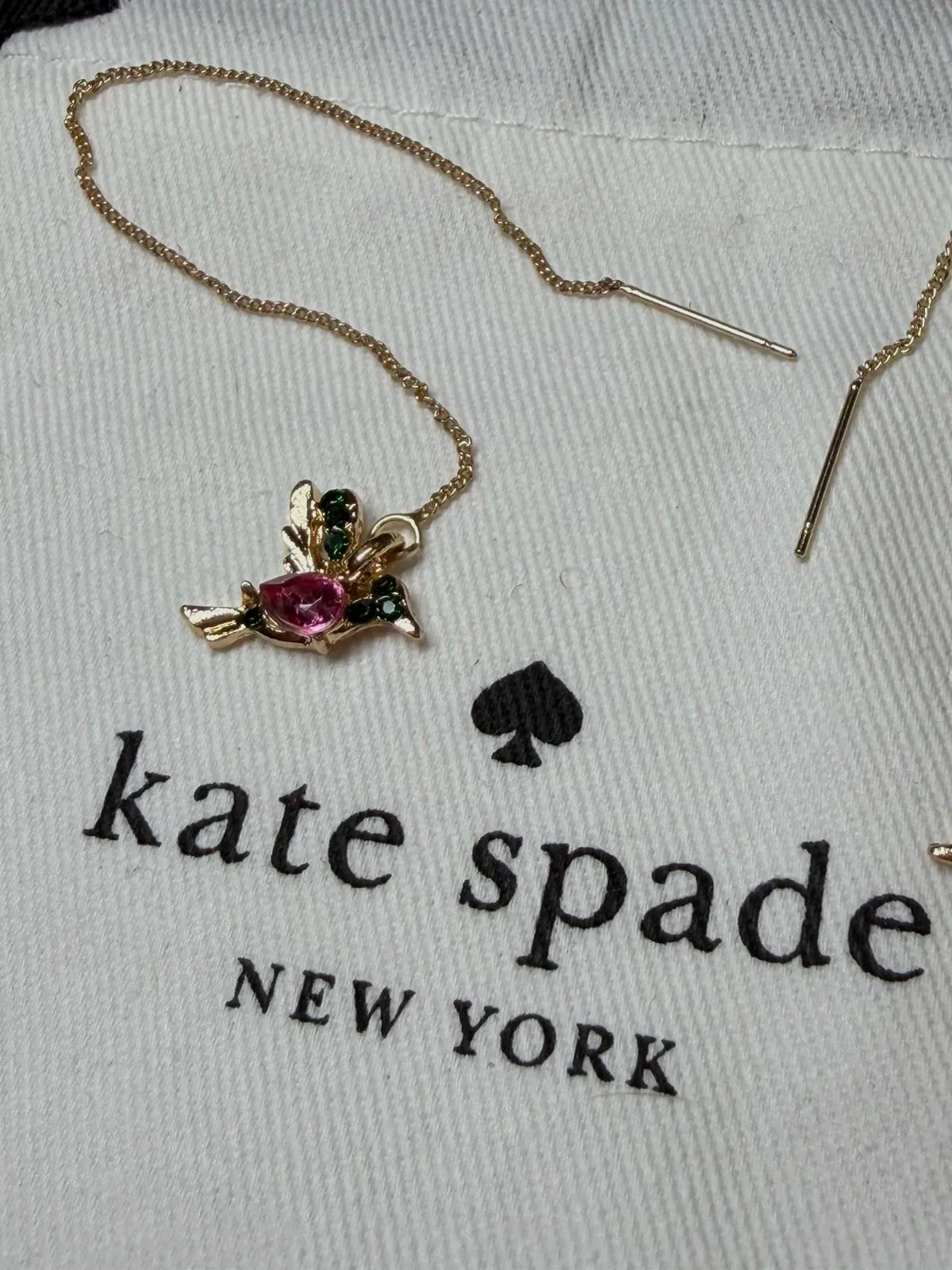 Boucles d'oreilles pendantes colibri Kate Spade – Kate Spade – doré – taille Taille unique 7