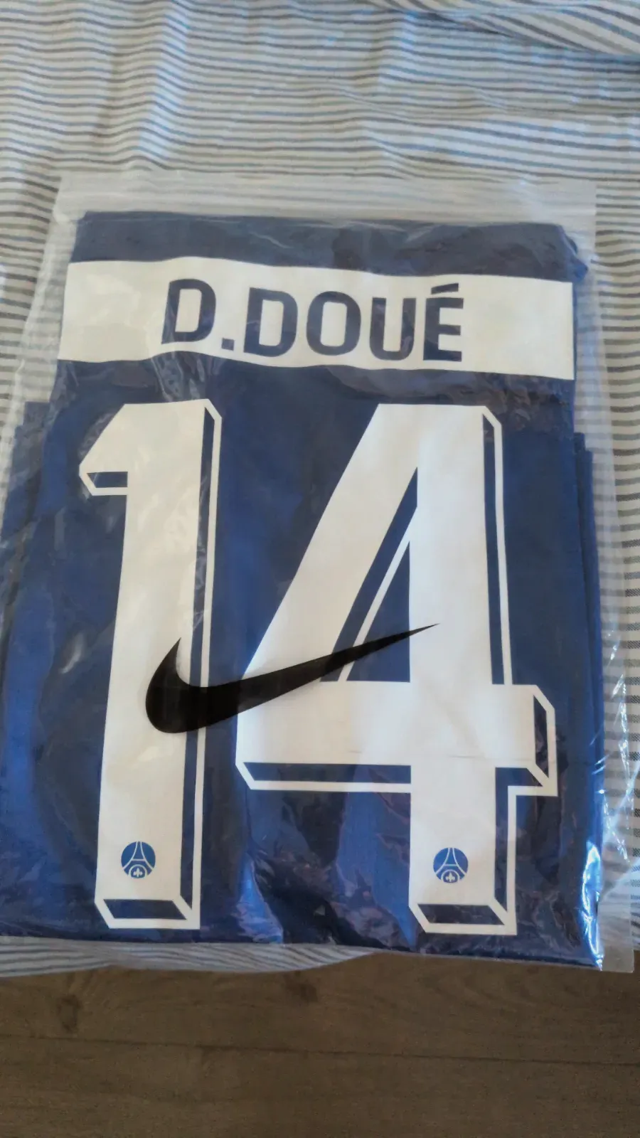 PSG D. Doué #14 – Blue jersey – 25/26 Season – Nike – taille M 3