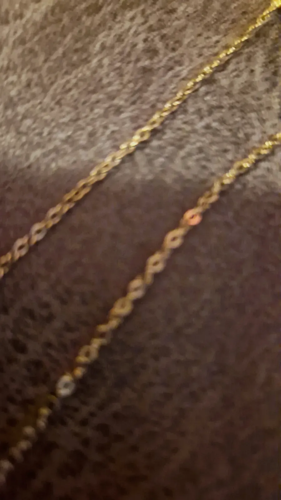 Goudkleurige ketting met hartjes – Geen merk – goudkleurig – taille Taille unique 3