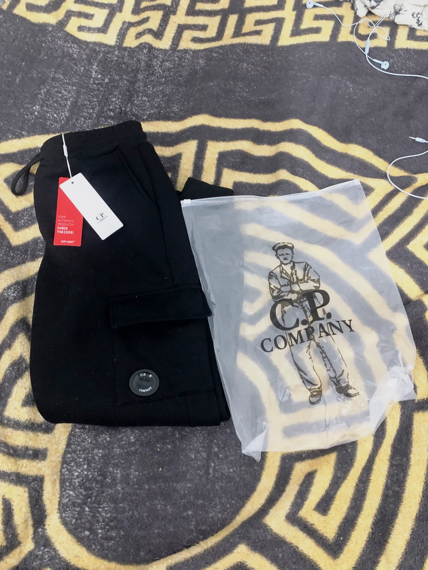 C.P. Company Pantalón Cargo Negro – Nuevo con Etiqueta – Talla S
