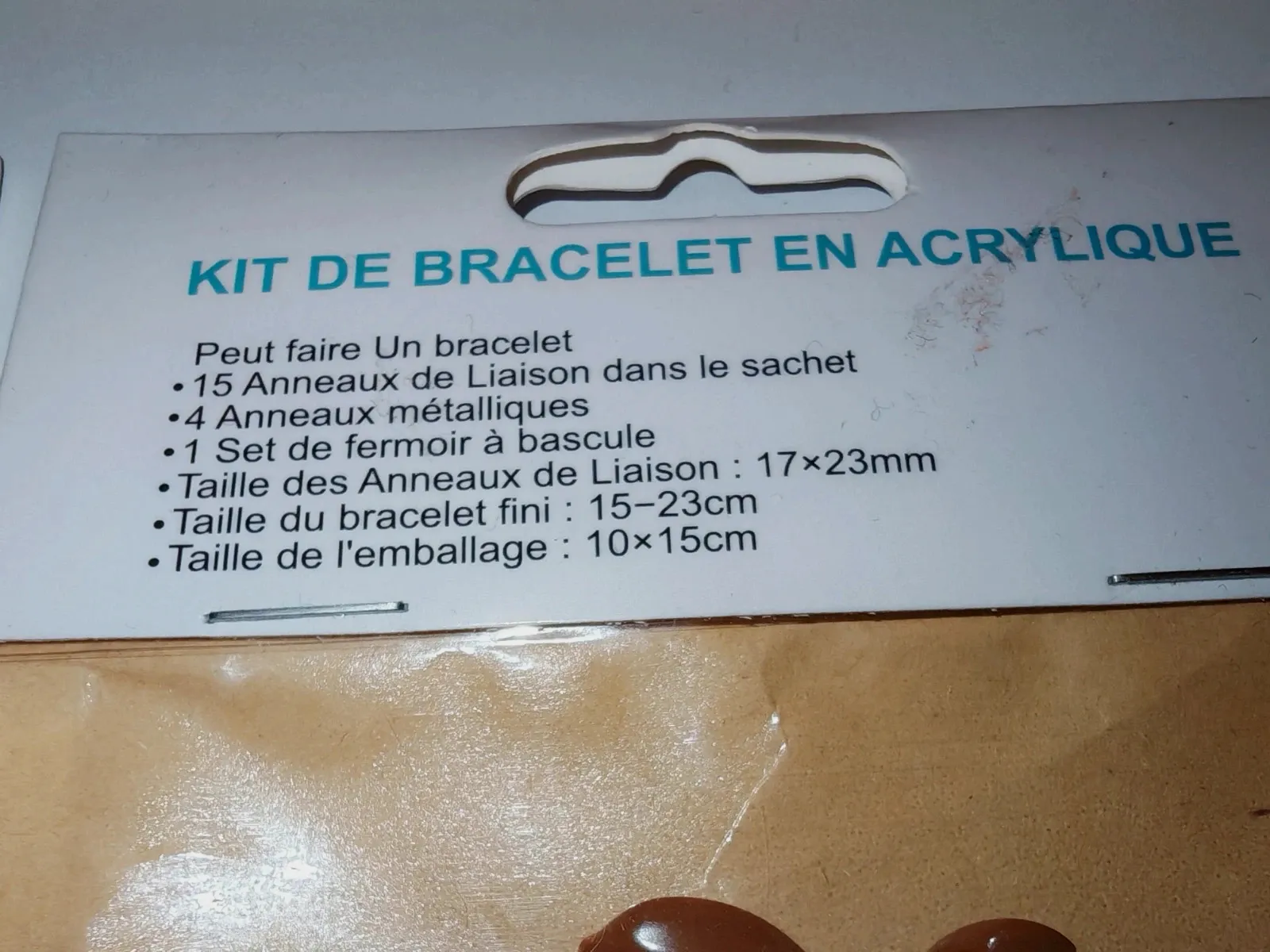 Lot de 2 kits bracelet en acrylique – Loisirs créatifs – Neufs 4