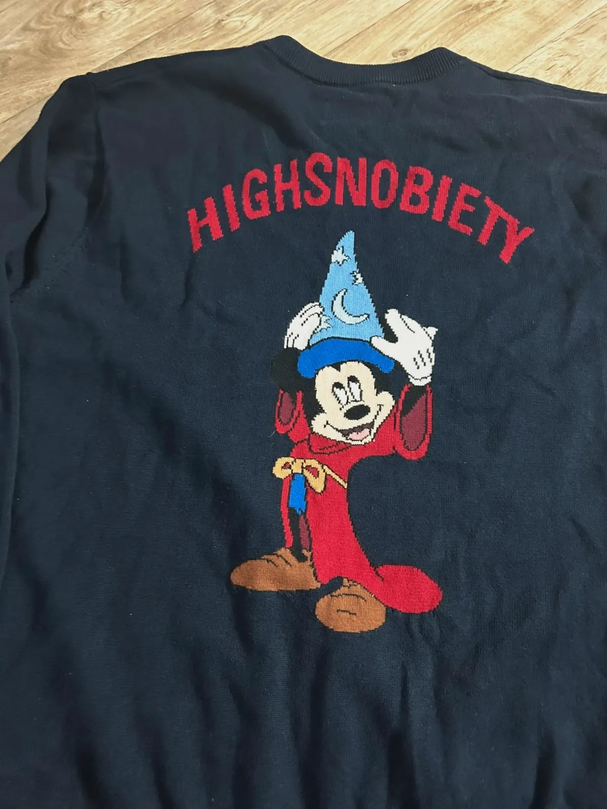 Disney Highsnobiety Homme Pull Mickey Fantasia XXL 100% Coton Bleu Marine Brodé Streetwear Luxe – Highsnobiety – taille XXL 4