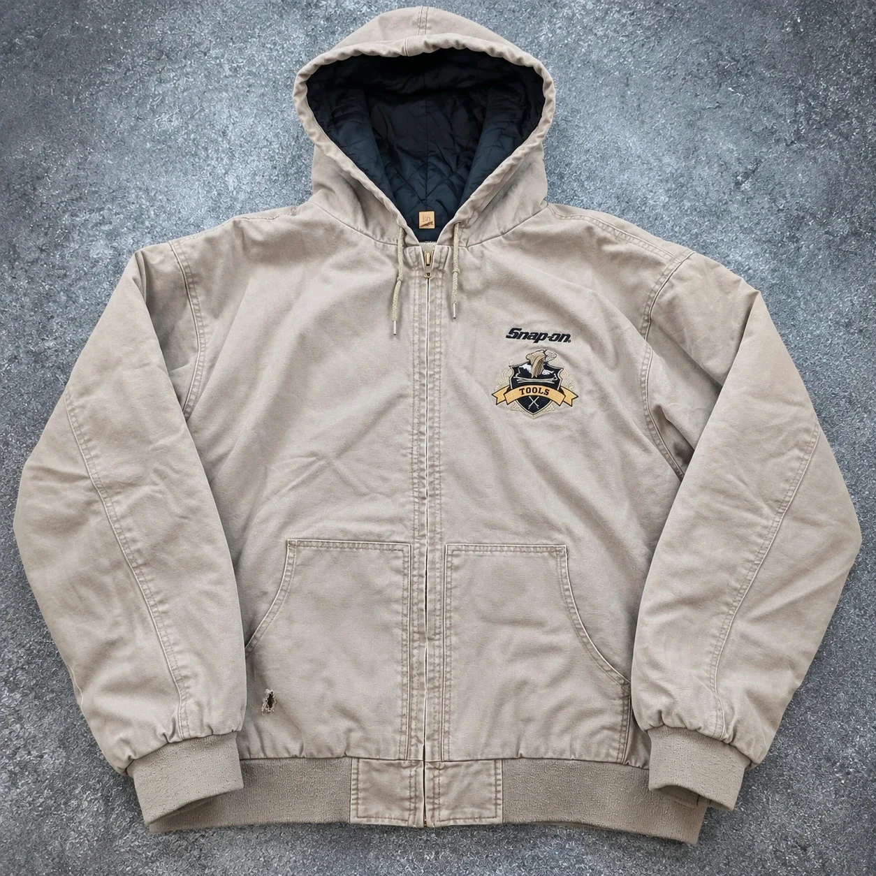 Snap-on Tools Active Jacket workwear vintage USA 3XL XXL canvas doublée