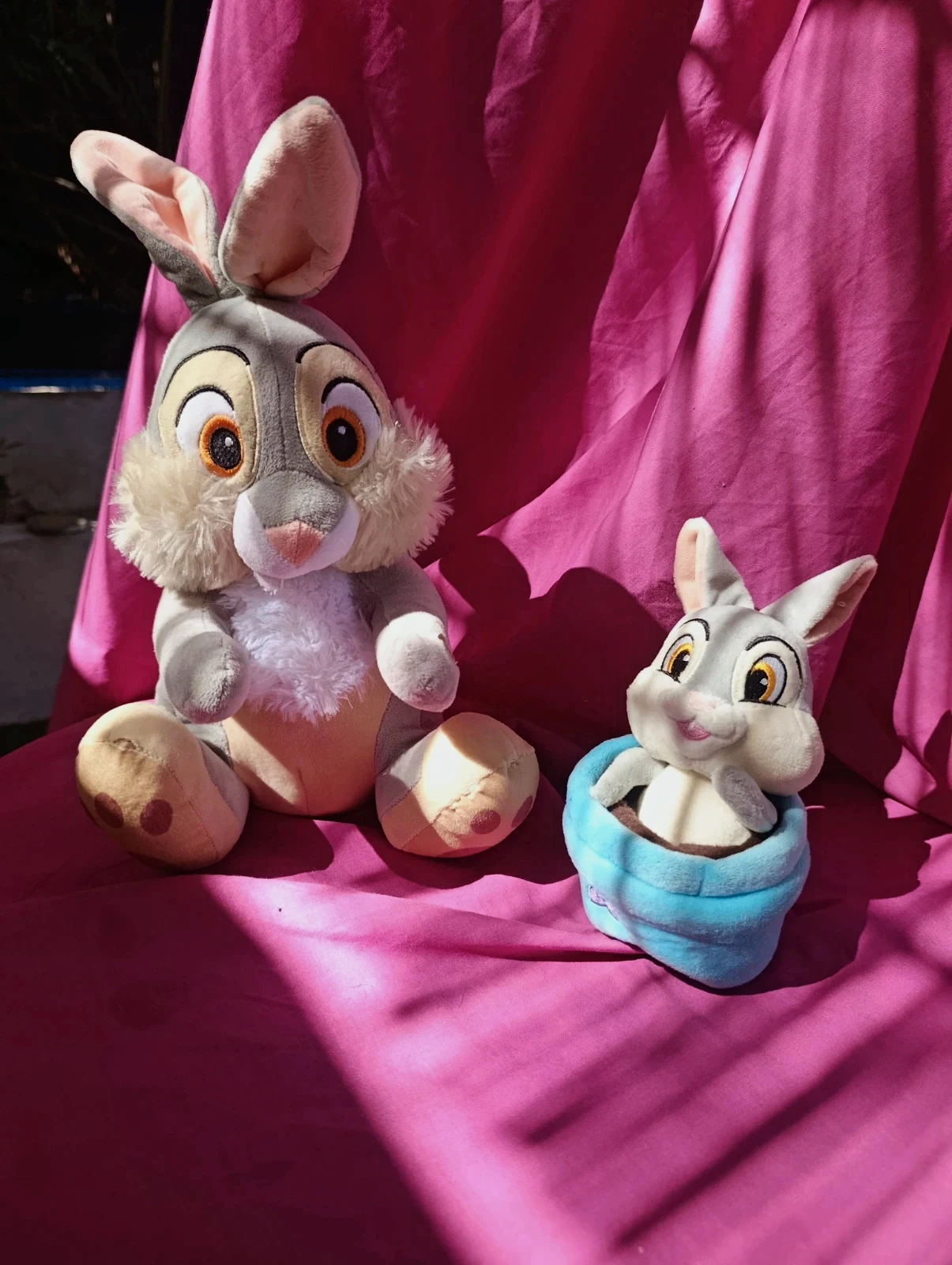 🐰 duo peluches Panpan– grande + peluche sonore "Press Me" – Disney – taille Taille unique