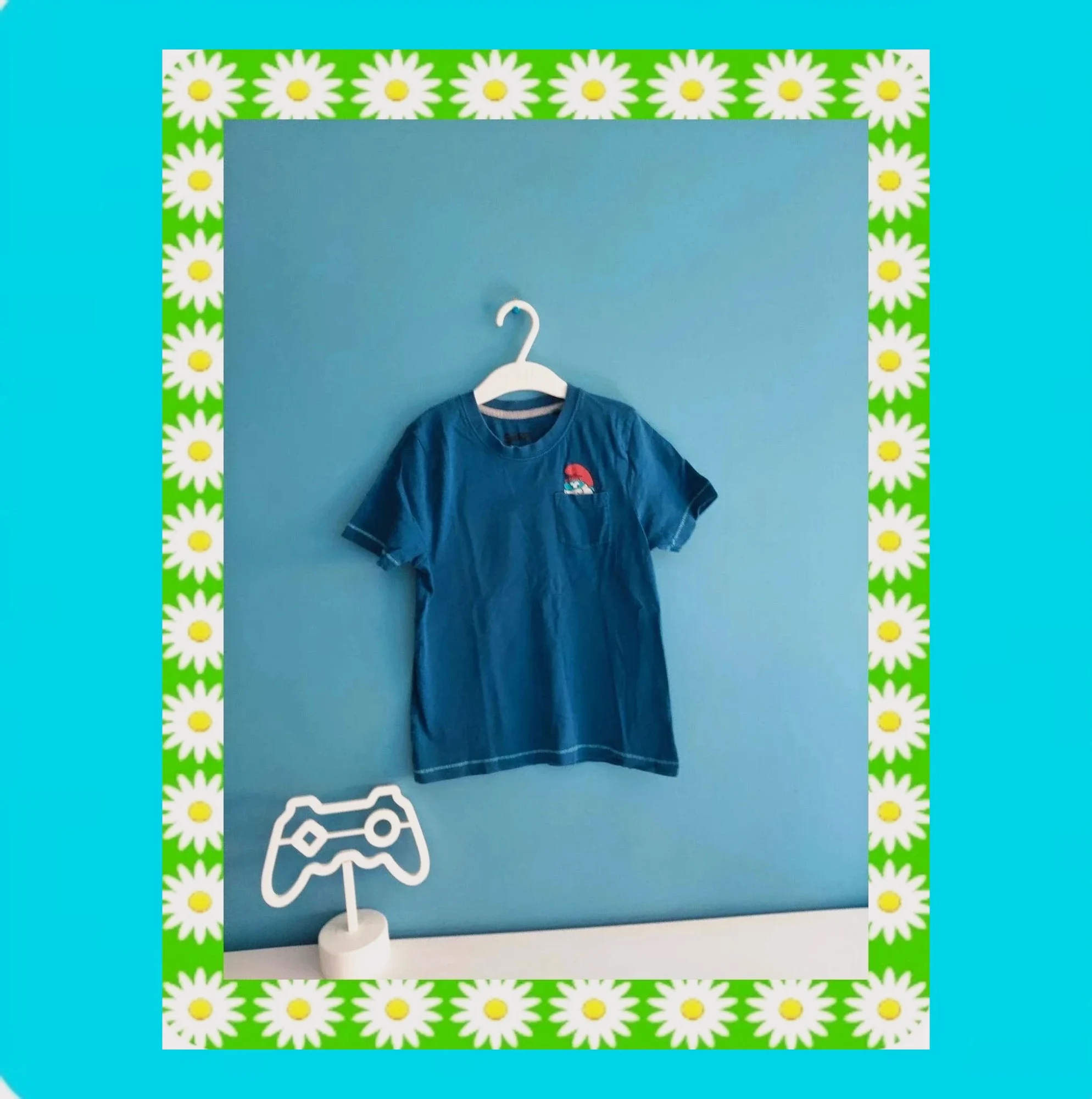 🩵 Camiseta Niño Pitufos 🩵 – Primark – taille 7 ans / 122 cm