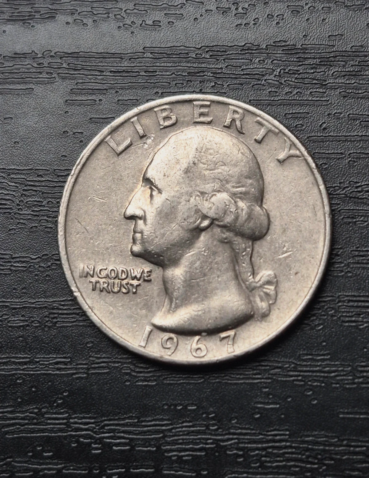 Pièce 25 Cents USA 1967 - Quarter Washington.