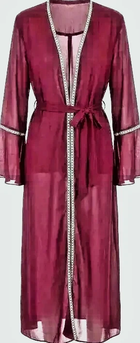 Kimono burdeos talla unica