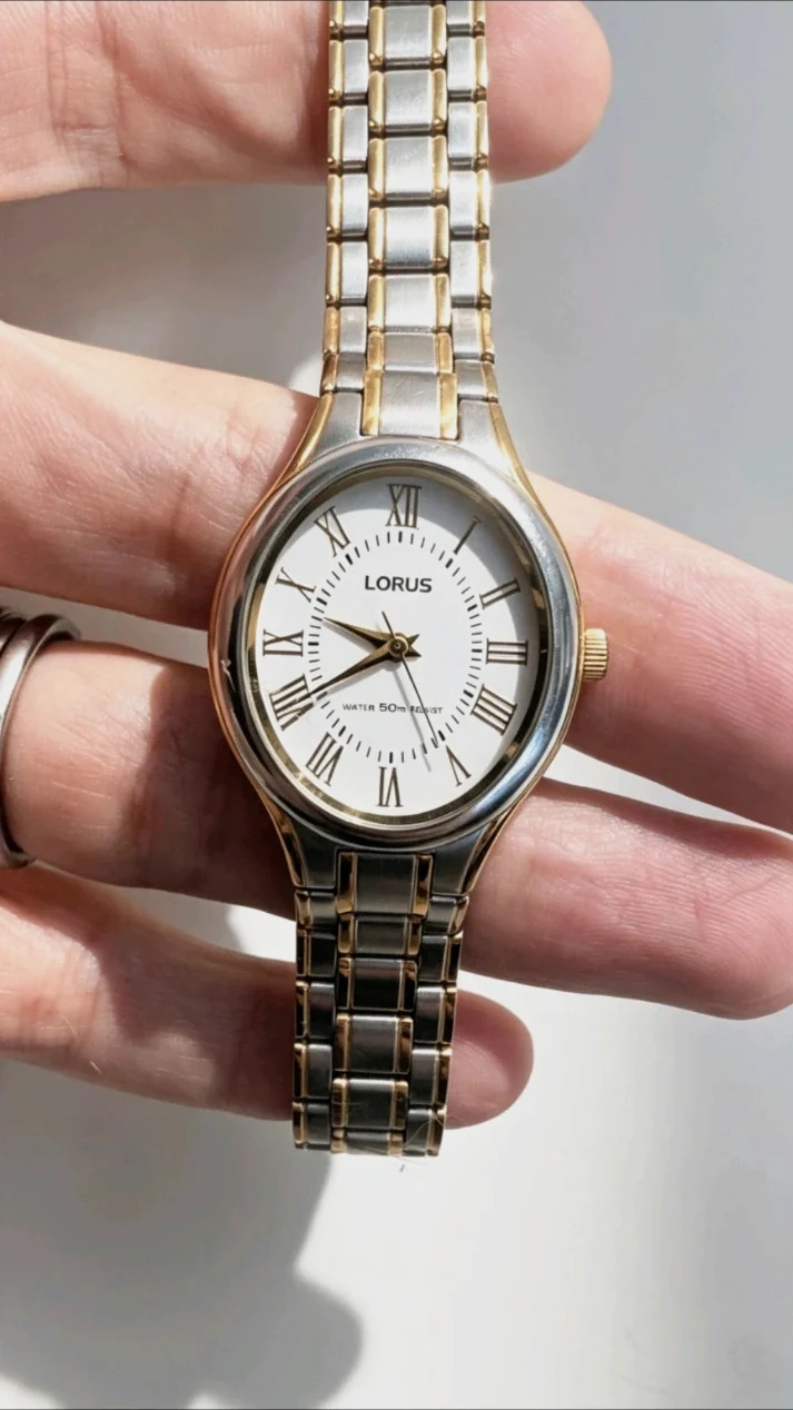 Lorus Ladies Two-Tone Quartz Watch – Roman Numerals – 50m Water Resistant