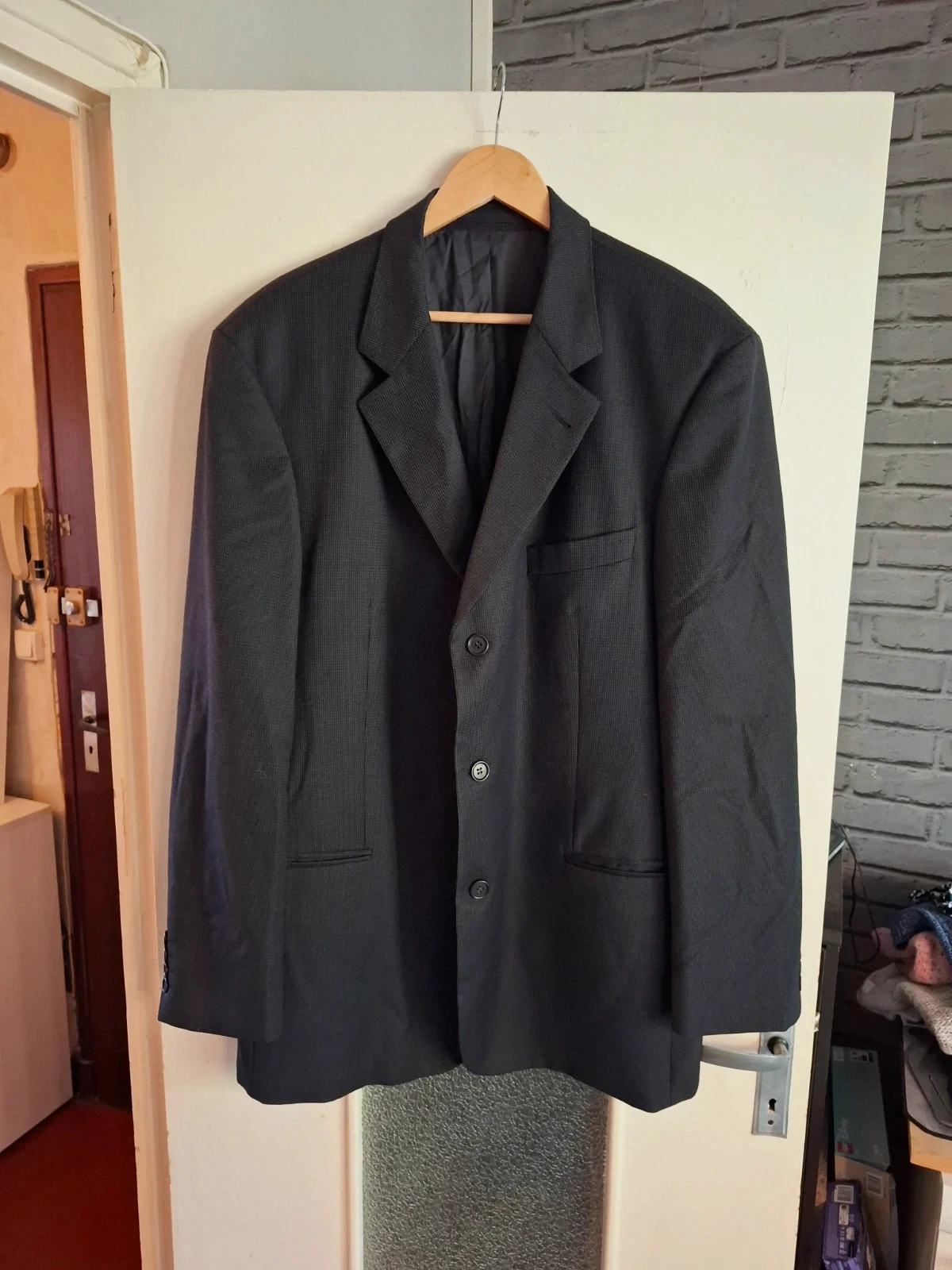 Blazer Vintage Hugo Boss Einstein/Sigma – 100% Laine Vierge – Taille 56 (XL/XXL)