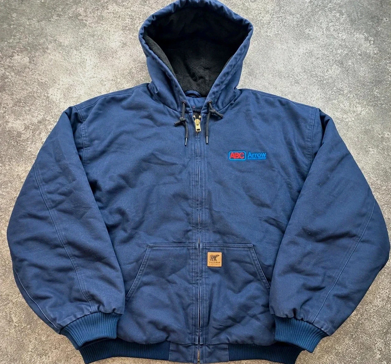 White Bear Active Jacket workwear 2XL Tall bleu marine capuche doublée