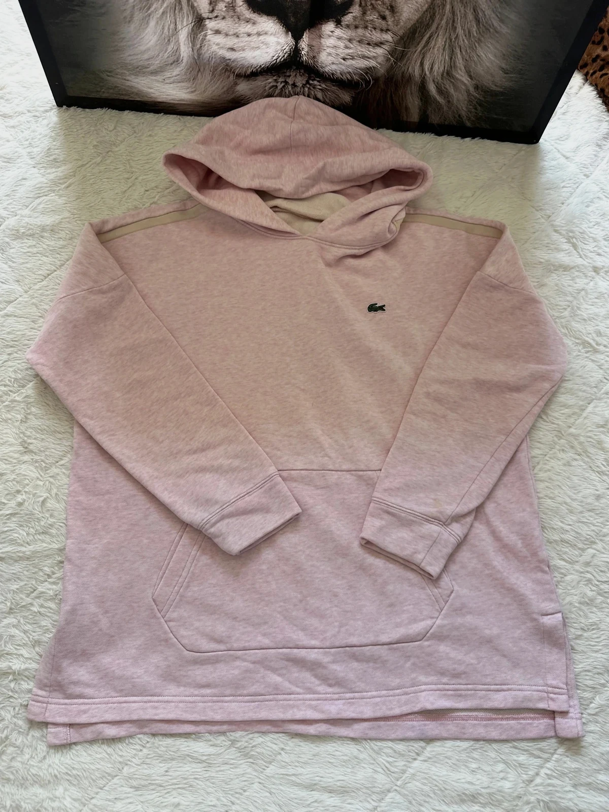 Sweat capuche Lacoste rose taille:M – Lacoste – taille M / 38 / 10