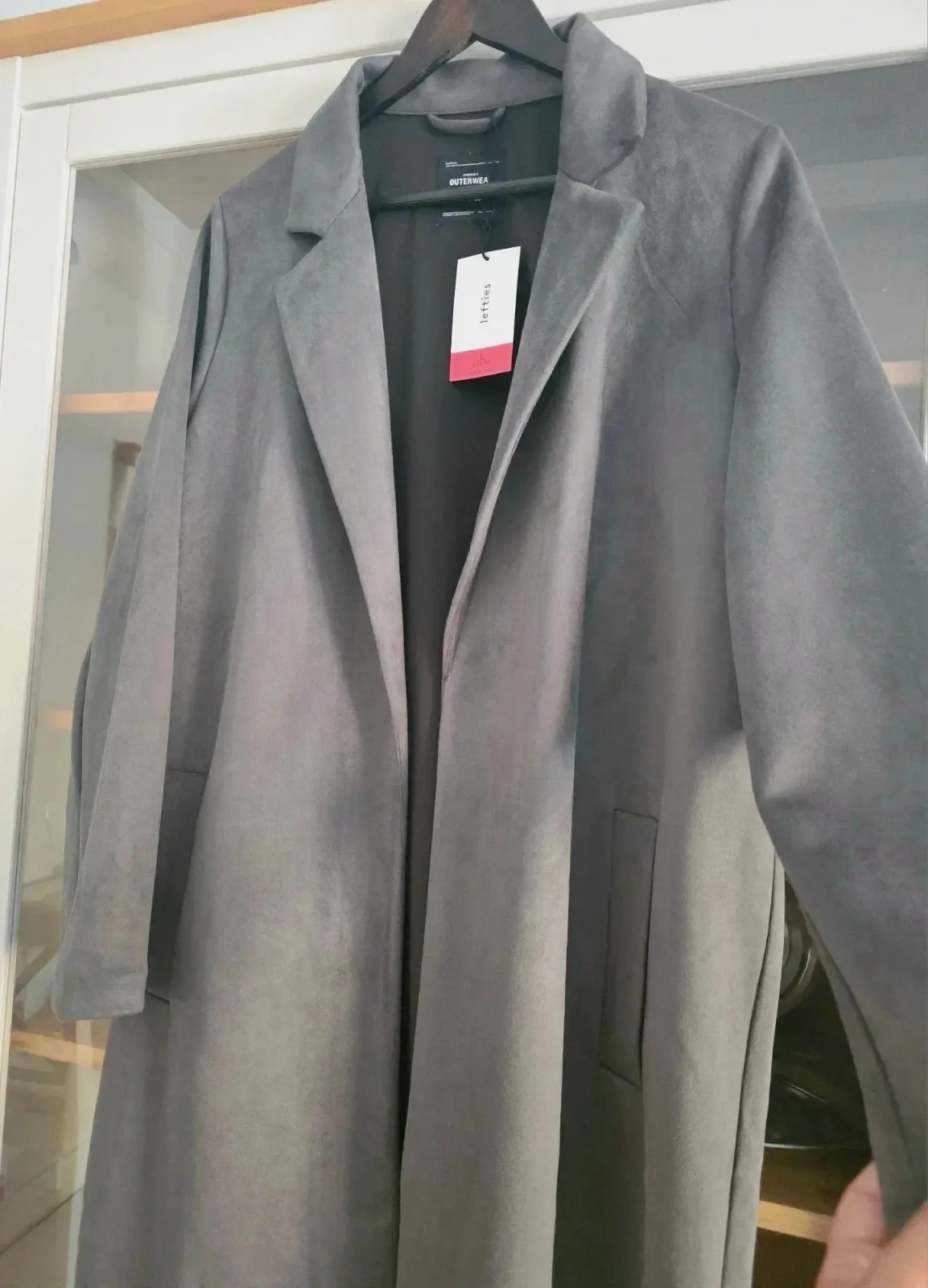 Abrigo largo gris efecto ante Lefties talla L, nuevo con etiqueta 🧥 – Lefties – taille L / 40 / 12 3