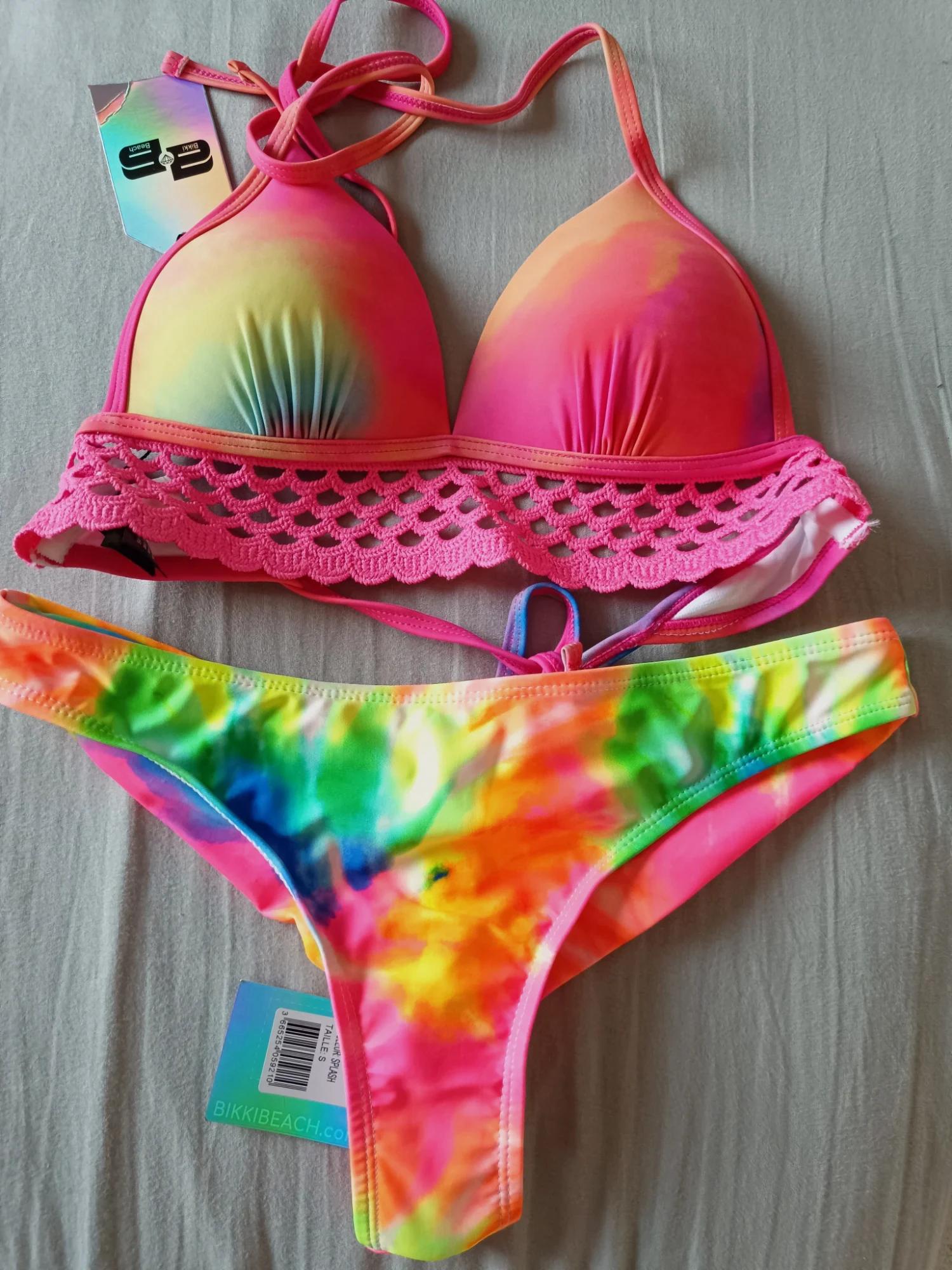 Bikini multicolor de dos piezas Bikki Beach