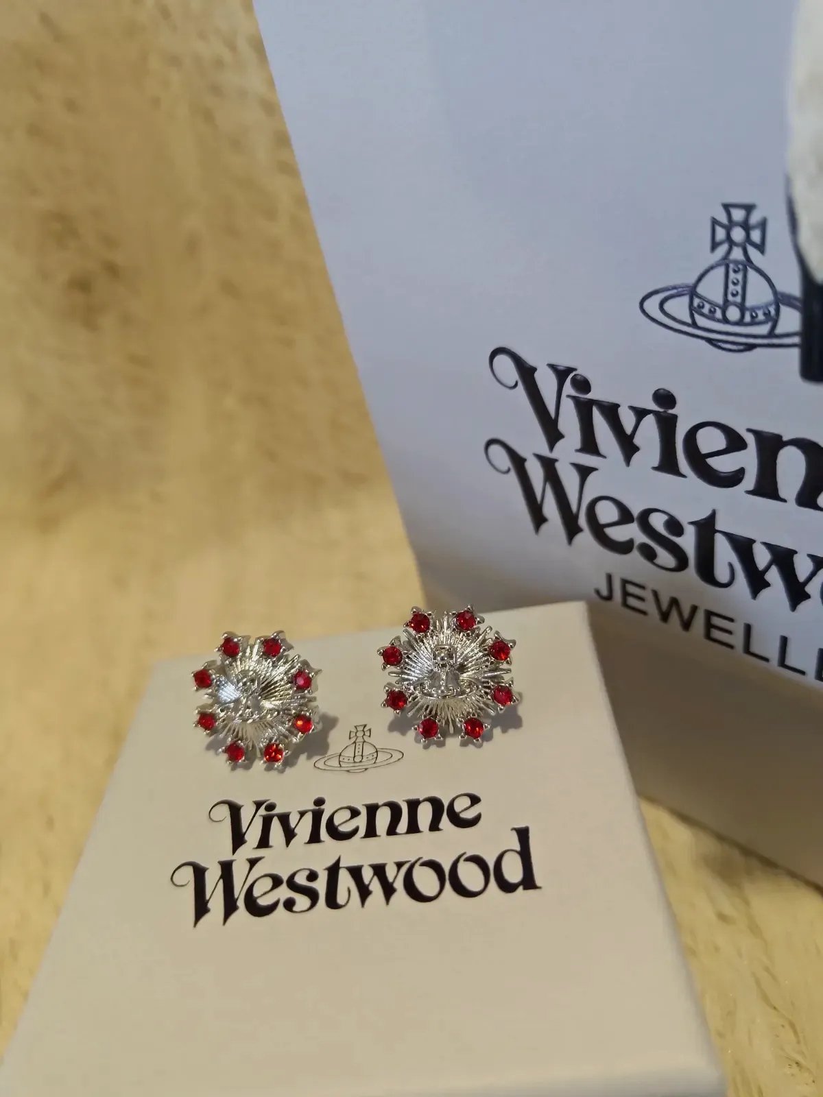 Boucles d'oreilles Vivienne Westwood strass – Vivienne Westwood – rouge – taille S 4