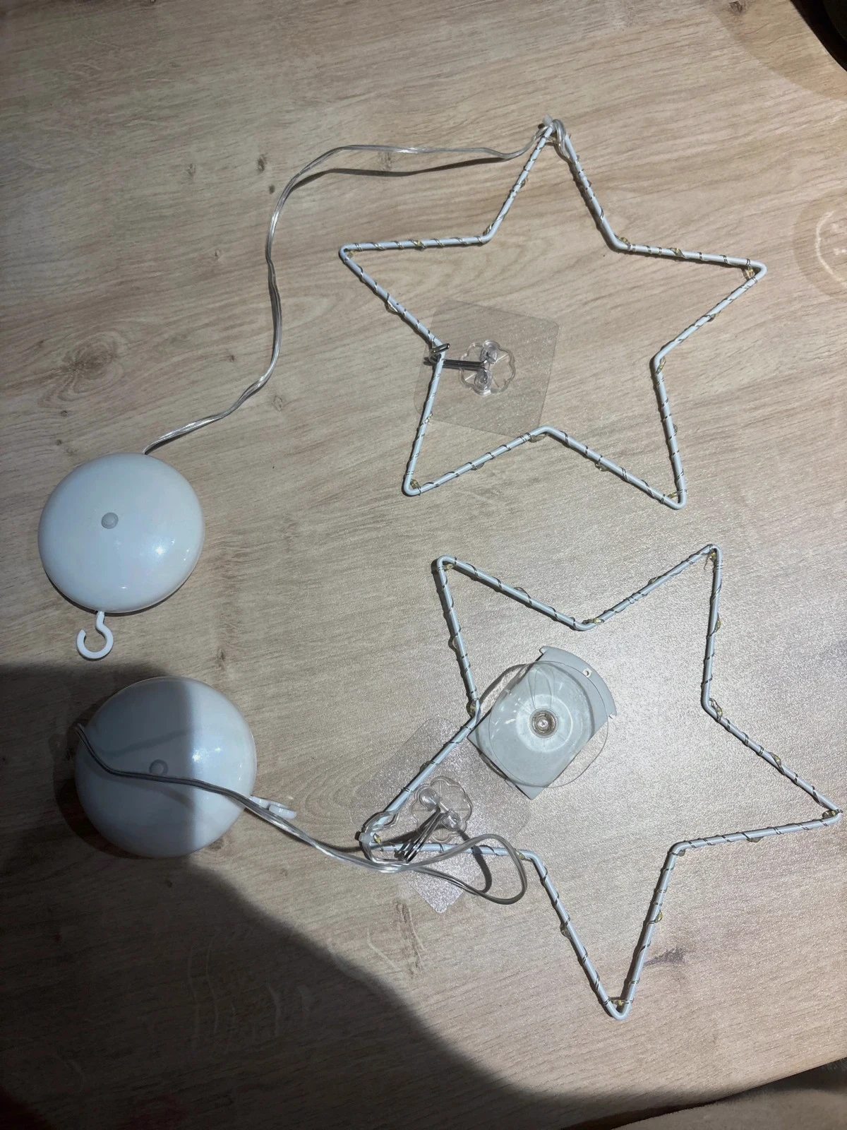 Deux guirlandes de fenêtres forme étoile 💫 noel 🌲