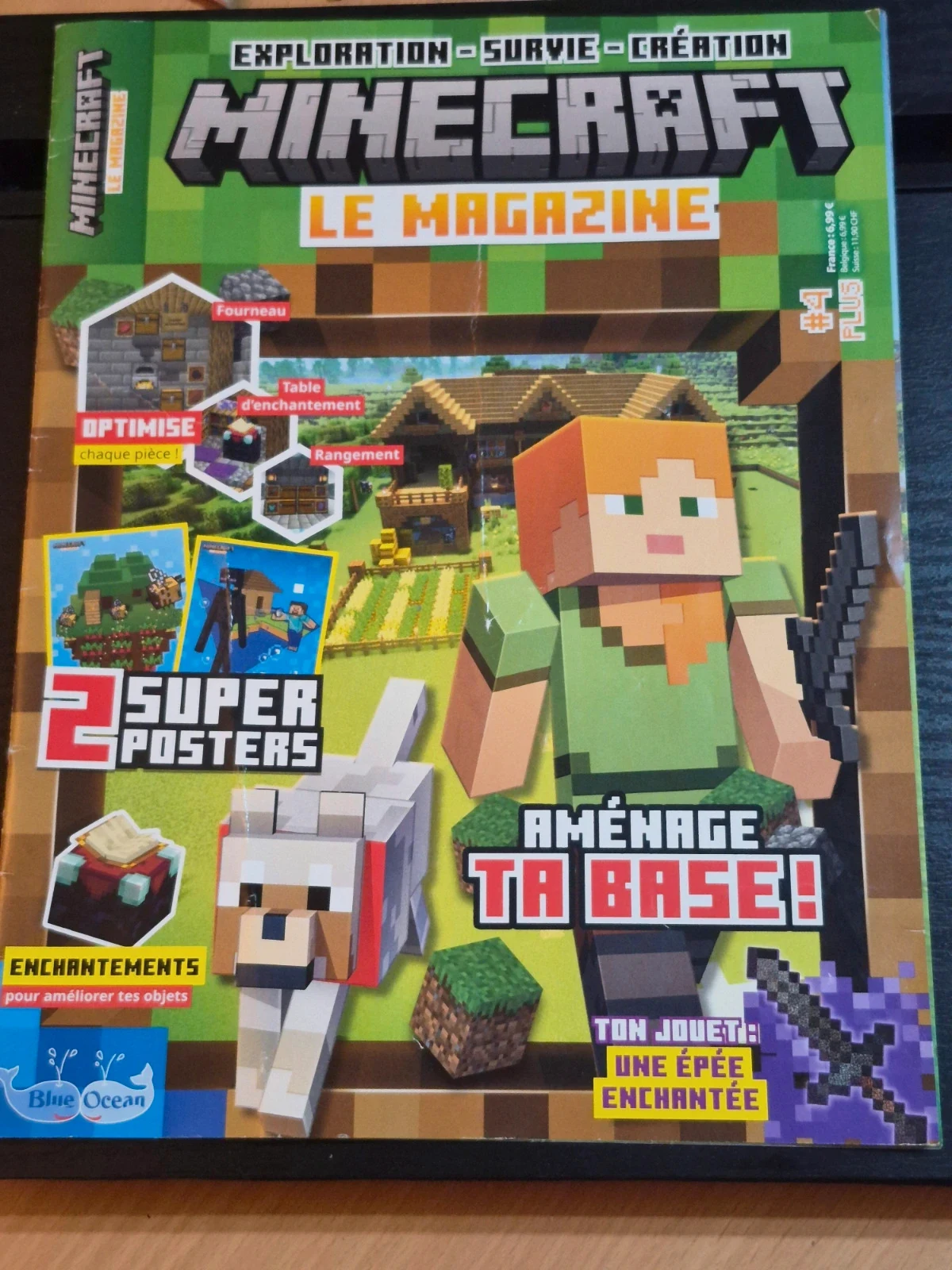 Magazine Minecraft Plus n°4 + 2 Posters (Sans jouet)