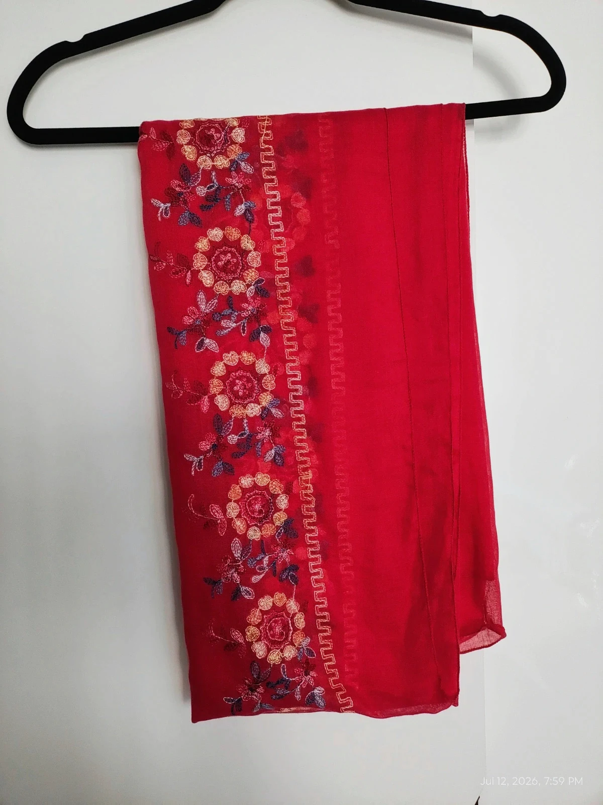 Summer scarf 🧣 cotton embroidered new