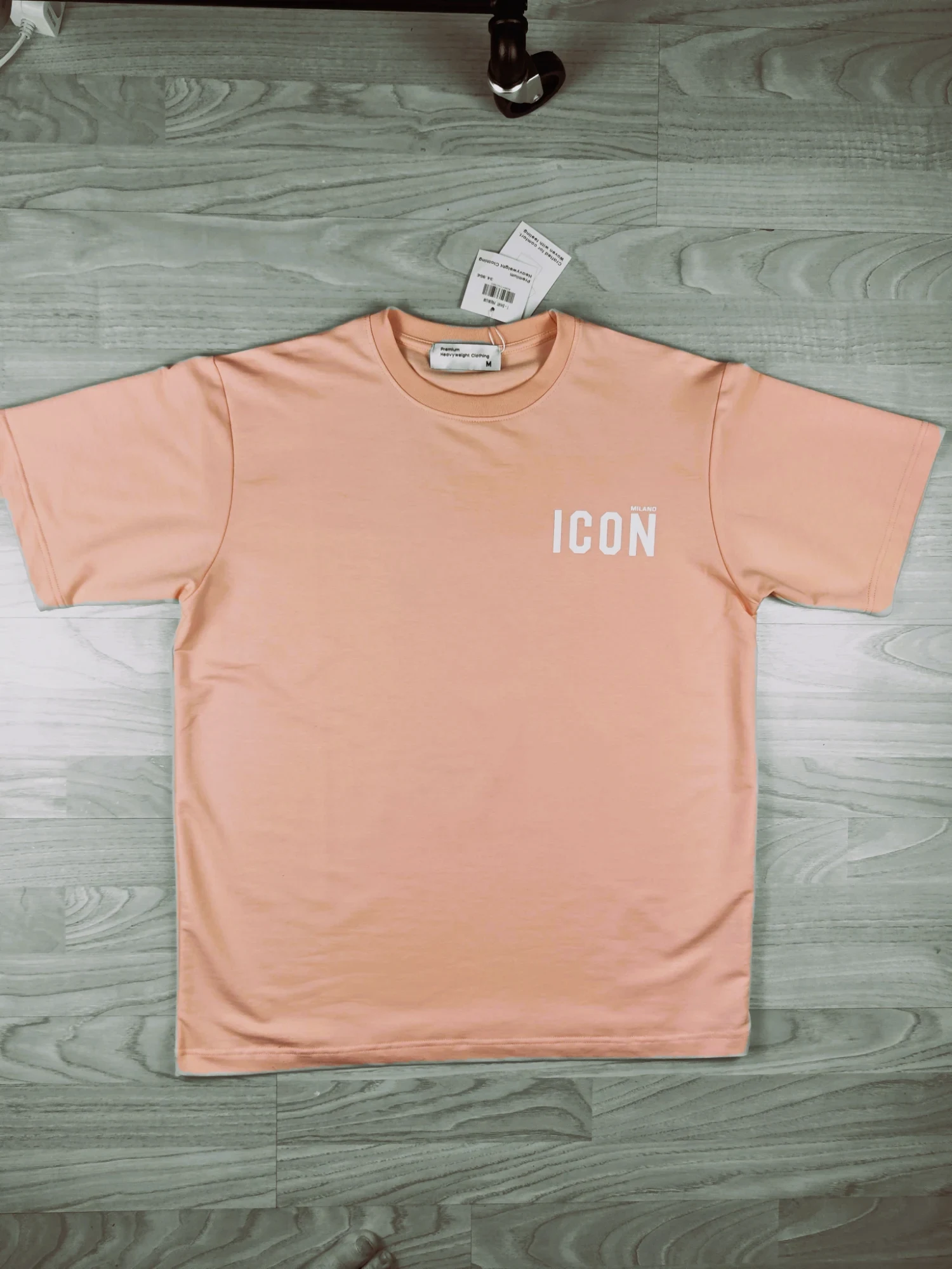 T-shirt corail Icon Cartoon - Unisexe - Taille M