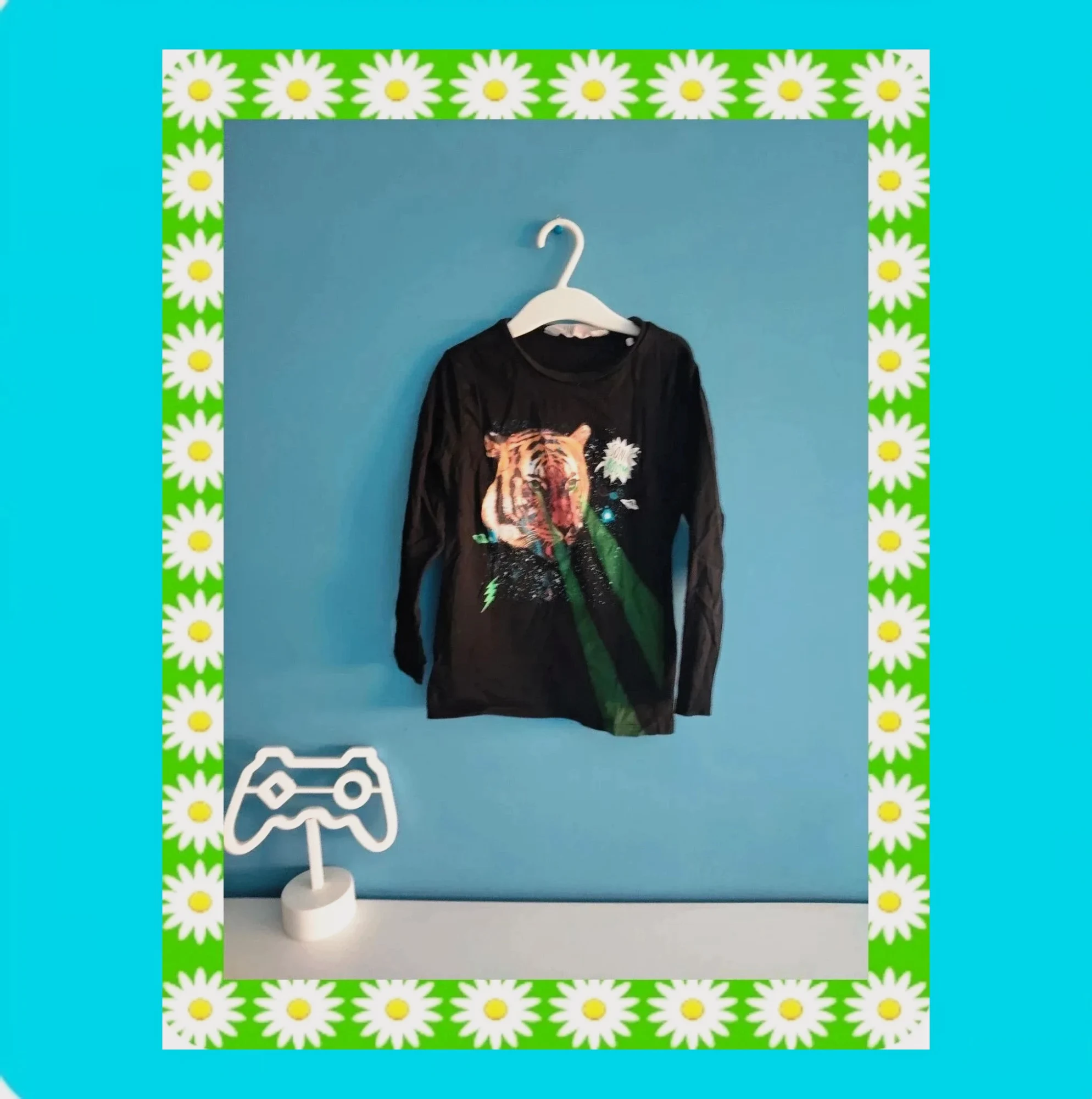 🩵 Bonita Camiseta Niño Tigre 🩵 – H&M – taille 5 ans / 110 cm