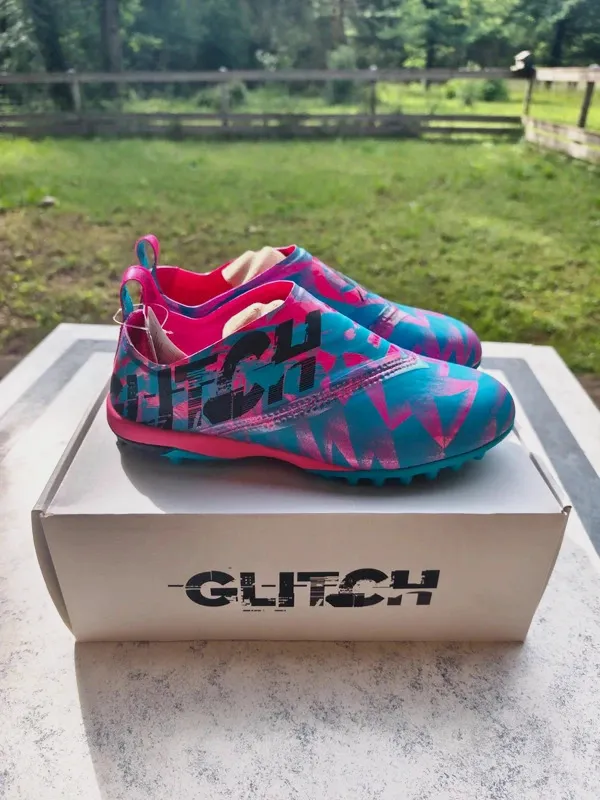 Chaussures terrain synthétique Adidas Glitch bleu turquoise et rose – adidas – bleu turquoise, rose – taille 40 2