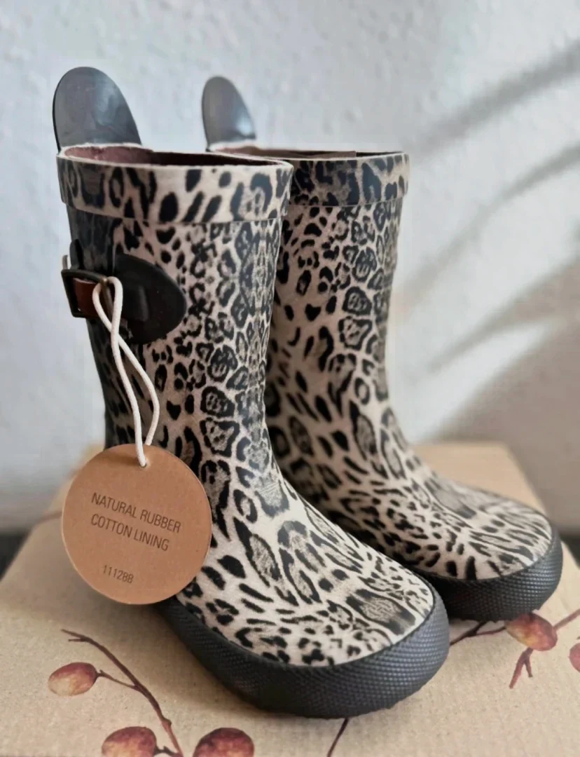 Bottes imperméables léopard enfant