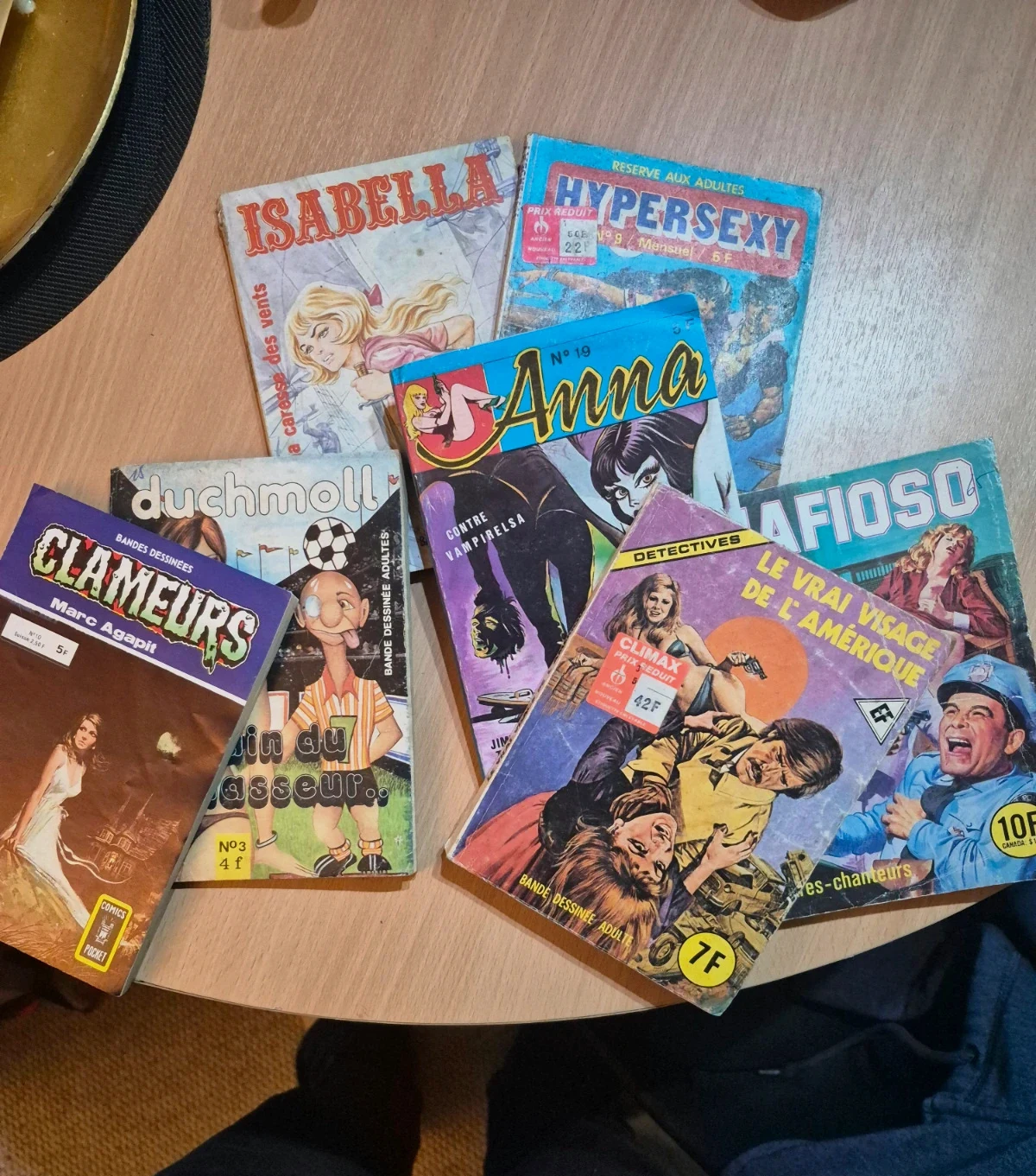 Lot de 7 bd pour adultes vintage années 70/80