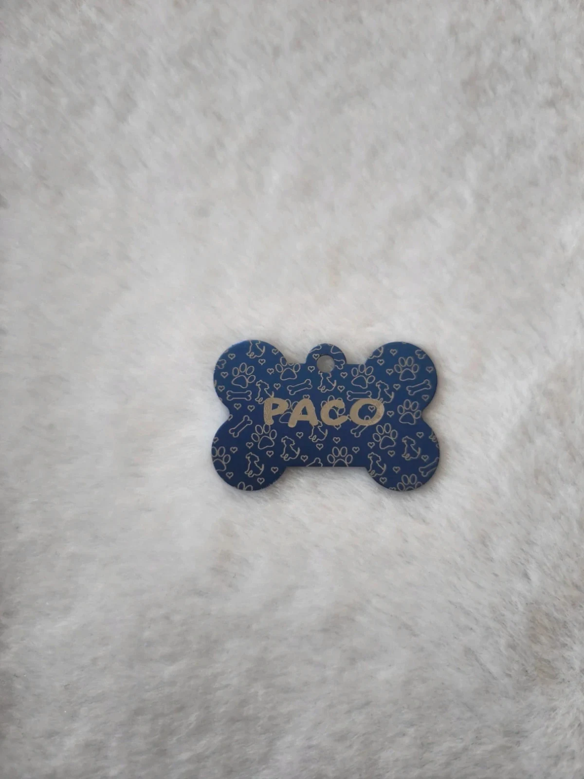 Placa identificativa mascotas. Aluminio. Colores – taille Taille unique